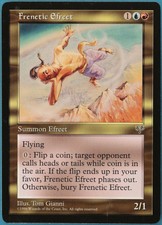 Frenetic Efreet Mirage NM Blue Red Rare MAGIC MTG CARD (ID# 227764) ABUGames