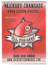 2014 Hickory Crawdads Minor League Baseball Schedule !!!