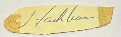 Hank Aaron Hall Of Famer Cut Autograph - Image 1 of 3