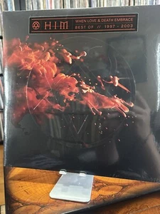 HIM – When Love & Death Embrace   Best of 1997-2003 - 2 LP Vinyl Records White - Picture 1 of 2