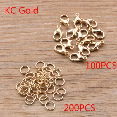 100pcs Lobster Claw Clasp Hook Bracelet Necklaces Keychain Jewelry Findings Bulk - Image 1 of 4