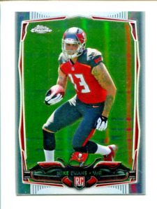 2014 TOPPS CHROME MIKE EVANS RC REFRACTOR #185 BUCCANEERS