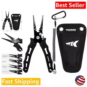 Corrosion-Resistant Stainless Steel Fishing Pliers with Multi-Function Jaws - Picture 1 of 8