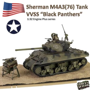 ForcesOfValor 1/32 912132C M4A3(76)W Sherman US Army 761 Tank Btn Black Panthers - Picture 1 of 13
