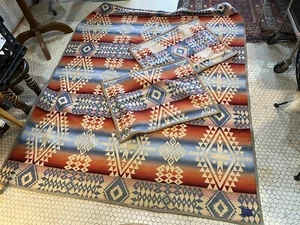 Coperta Pendleton lana Canyonlands 72x63 + 2 federe 25x30 design Utah sud-ovest - Foto 1 di 5