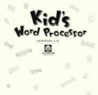 Kid's Word Processor w/ Manual PC CD creative children write book reports story