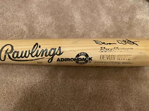 DEVON WHITE TORONTO BLUE JAYS GAME USED Bat Signed Angels - Foto 1 di 3