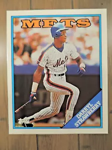 DARRYL STRAWBERRY 1988' TOPPS DUO TANG 9.5 X 12 SCHOOL POCKET FOLDER METS - Picture 1 of 2