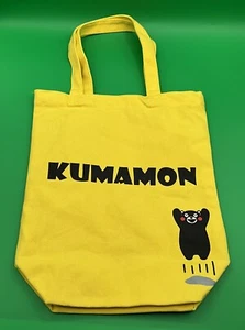 A Rare New Kumamon Bright Yellow Cotton Tote Bag Made In Japan - Picture 1 of 3