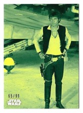 2018 Topps Star Wars A New Hope Black & White Green #58 Serial #65/99