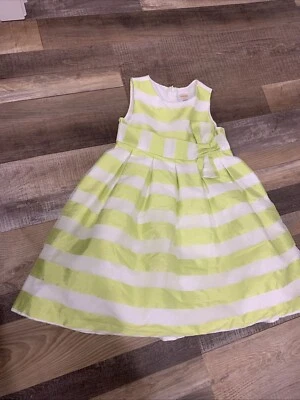 Gymboree Girls Dress 5T Lime green & White Special Occasion Easter  - Image 1 of 3