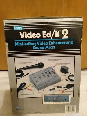 VINTAGE 1990 SIMA VIDEO ED/ IT 2 EDITOR SOUND MIXER $150 in '90 - Image 1 of 4