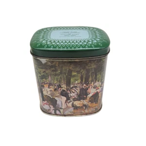 VINTAGE EDOUARD MONET ''MUSIC IN THE TUILERIES GARDENS'' TIN BOX - Picture 1 of 5