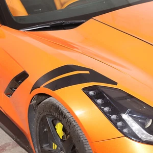 Calcomanía de vinilo superpuesta a rayas hachís Front Fender para Corvette C7 2014-2019 - Imagen 1 de 6