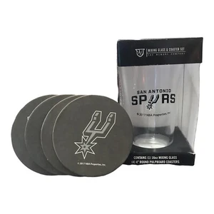 NBA 16-ounce Pint and Coaster Set - Picture 1 of 4
