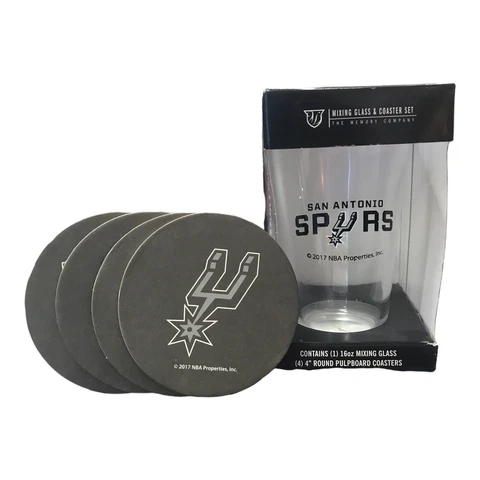 NBA 16-ounce Pint and Coaster Set Cover