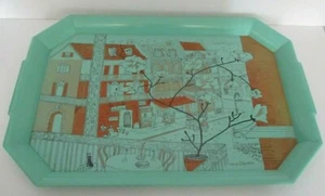 Vintage 1950s DECORWARE Tray, Street Scene, NEW ORLEANS, LA - Picture 1 of 4