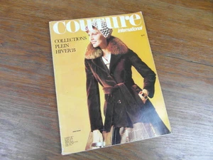 REVUE COUTURE INTERNATIONAL No 59 COLLECTIONS PLEIN HIVER 1975 mode fashion - Picture 1 of 1