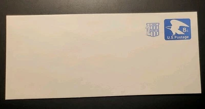 US Postal Stationery Scott #U566 - 8 Cents + 2 Cents Blue Surcharged Mint Entire - Image 1 of 2