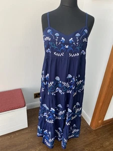 Simply Be Navy Blue Embroidered Dress Size 20 BNWT - Picture 1 of 6