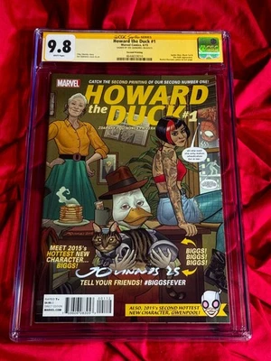 CGC SS 9.8~Howard The Duck #1~2nd print~1st appearance GWENPOOL~SIGNED Quinones - Image 1 of 2