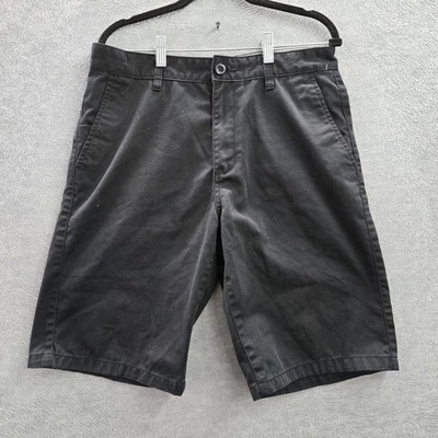 Pantalones Cortos Hombre RVCA 32 Negro Chino Botón 11" Entrepierna Foto 1 de 4