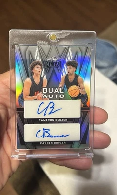 2025 Leaf Metal Cameron Boozer Cayden Boozer Dual AUTO da-1  #/25 NICE CARD! 🔥 - Image 1 of 4