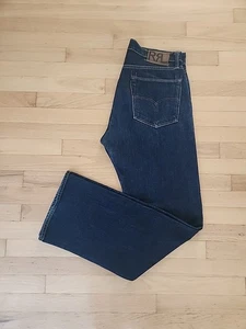Double RL Ralph Lauren Selvedge Jeans Denim Japanese Dark Wash Cotton USA 34x34 - Picture 1 of 17