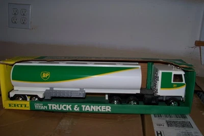 Vintage 1980's Ertl Pressed Steel Super Tanker Truck  BP Gasoline Original 21" - Image 1 of 2