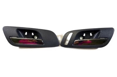 Interior Door Handle Chr Blk RH LH fit 07 13 Suburban Tahoe Sierra Yukon set - Image 1 of 3