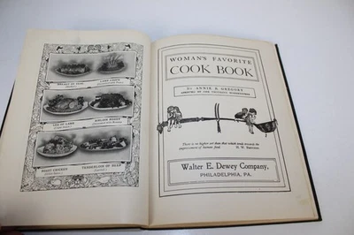 Woman's Favorited Cook Book by Annie R Gregory - 1902 Illustrated HC - Image 1 of 4