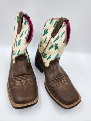 Ariat Fatbaby Bell NIÑAS Talla US 1 / EU 32 Cactus Western Rodeo Botas 10034064 Foto 1 de 4