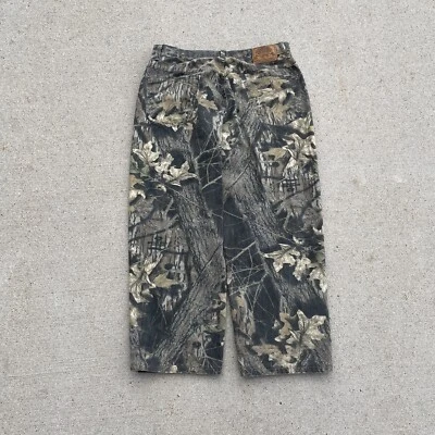 Realtree Camo Hunting Pants 36x28 Vintage Mossy Oak Style Cabelas Camo Denim - Image 1 of 4