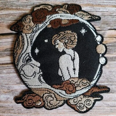 Boho Moon Goddess New Age Witchy Magick Embroidered Iron On Patch  - Image 1 of 2