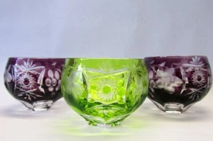 NACHTMANN Traube 3 Bleikristall Bowle Wein Whisky Becher Gläser Tumbler Schliff - Bild 1 von 18