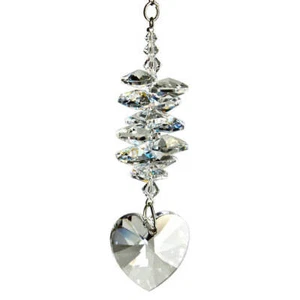 Crystal Ice Cascade Suncatcher - Heart - Picture 1 of 1