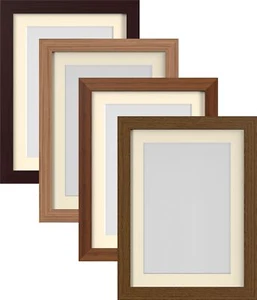 MODERN Photo Picture Poster Frames with Quality Ivory Mount - Picture 1 of 5