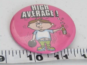 OLD HIGH AVERAGE BOWLER PIN PINBACK HAT JACKET PIN BUTTON - Picture 1 of 1
