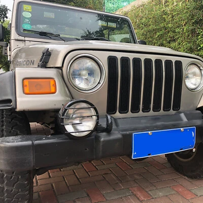 Декоративная рама сетчатая решетка вставки передняя решетка для Jeep Wrangler TJ 1997-2006 годов выпуска - Изображение 1 из 4