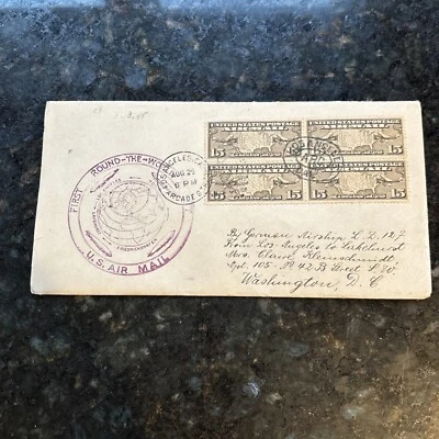 USA 1929 Graf Zeppelin Round the World Los Angeles-Friedrichshafen CHOICE XF - Image 1 of 4