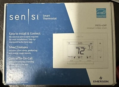 Wifi Sensi Single/Multi Stage Prog/Non Prog Dual Powered ThermostatW-R1F87U-42WF - Image 1 of 3