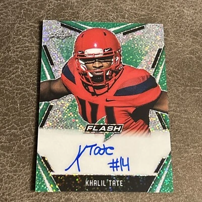 2020 Leaf Flash - Portrait Autographs Green #PA-KT1 Khalil Tate /20 (AU, RC) - Image 1 of 2