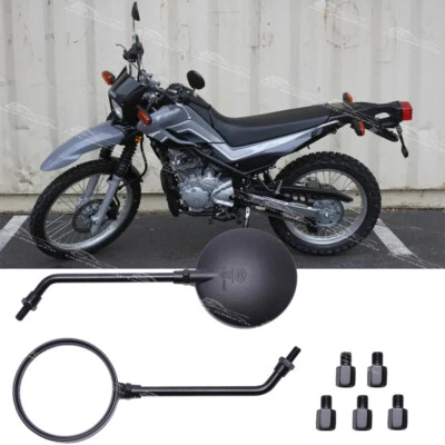 Espejos retrovisores laterales redondos vintage para motocicleta Honda Yamaha Kawasaki Suzuki Foto 1 de 4