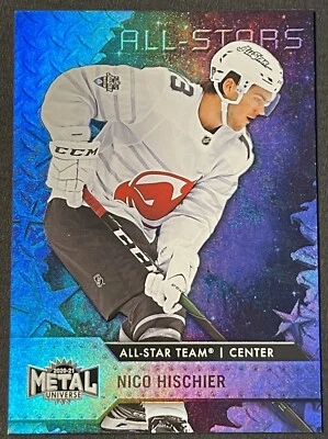 2020-21 Metal Universe Nico Hischier Devil All Star Blue Spectrum #193 - Image 1 of 2