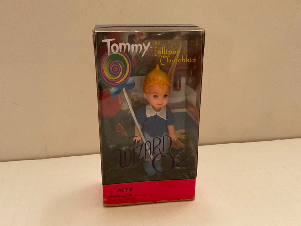 1999 Mattel Wizard of Oz Tommy as Lollipop Munchkin 5 Inch Plastic Doll Girl