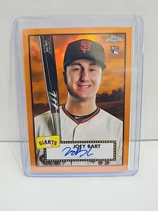 2021 Topps Chrome Platinum Joey Bart Orange Refractor Auto RC 23/25 Giants - Picture 1 of 4