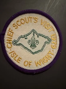 UK Boy Scouts United Kingdom Isle Of Wight Chief Scouts Visit 1979 - Picture 1 of 3