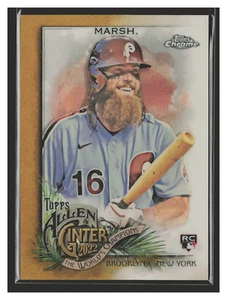 Brandon Marsh RC/50 - 2022 Topps Allen and Ginter cromo oro refractores #173 - Imagen 1 de 2