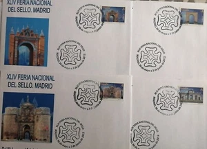8 Sobres con el matasellos de la Feria Nacional del Sello 2012. Serie COMPLETA - Imagen 1 de 2