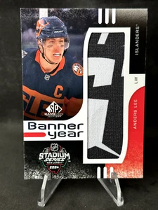 2024-25 SP Game Used Hockey Anders Lee Banner Year Stadium Series Patch Oilers - Picture 1 of 2